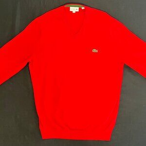 Lacoste Cotton Sweater (Red)